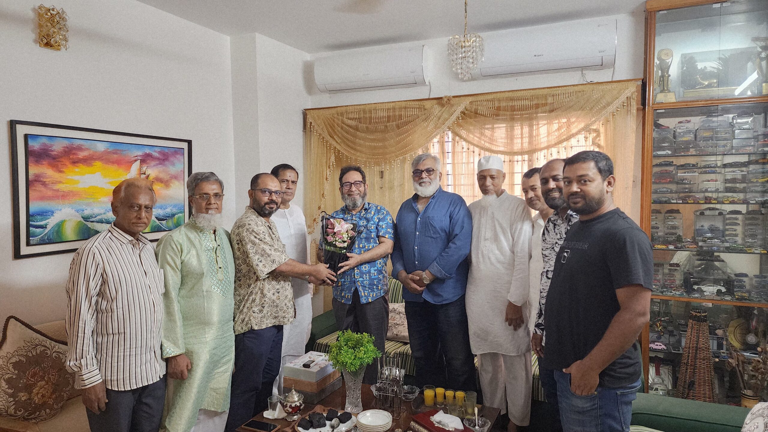 Association members during a courtesy visit
